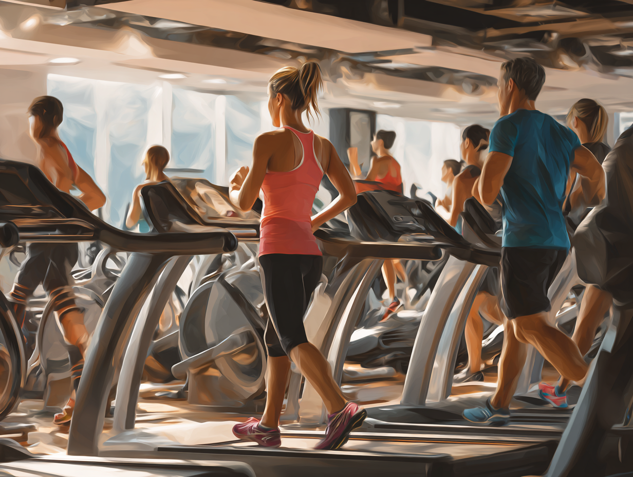 Entrenador demostrando ejercicio funcional