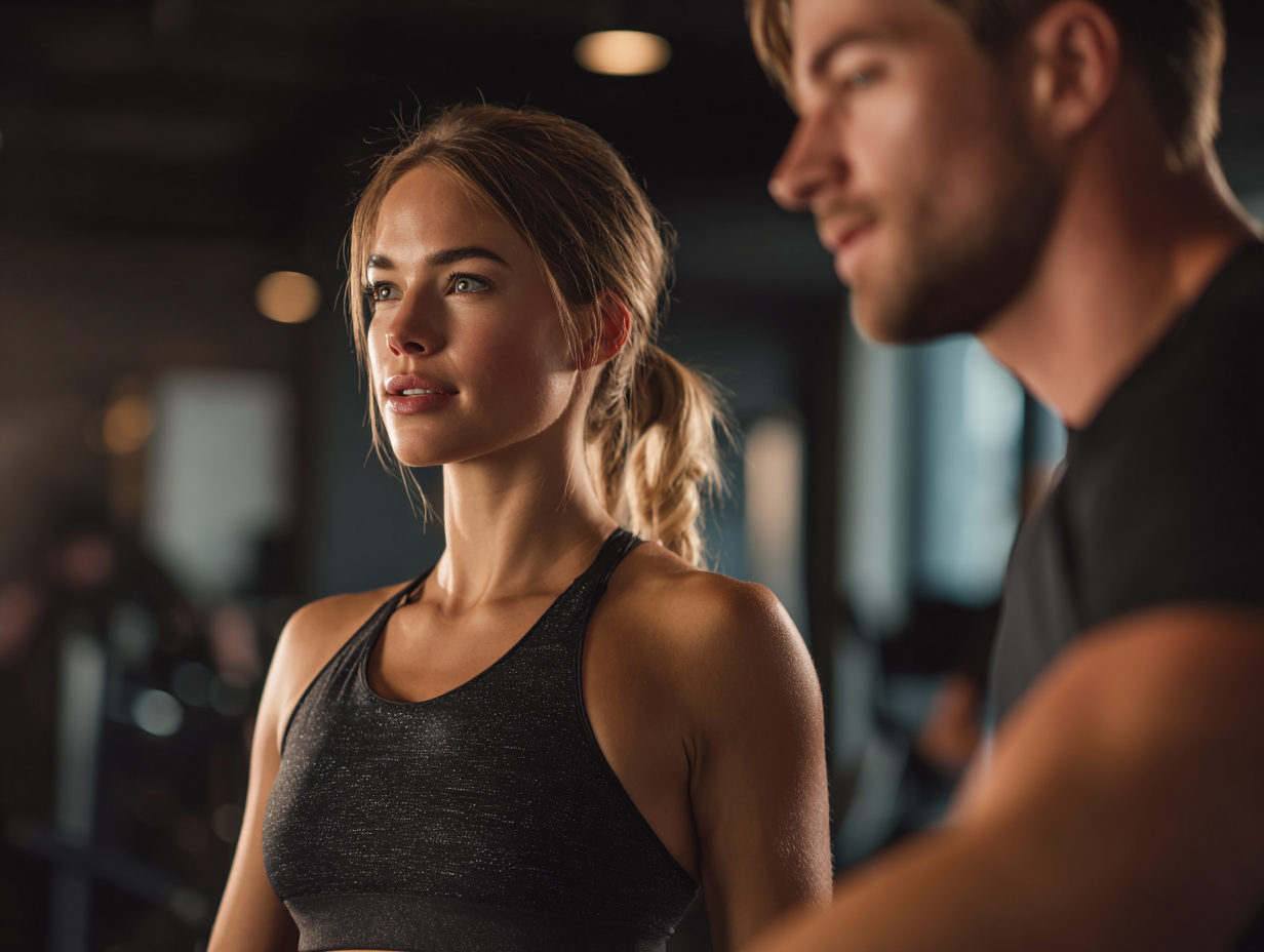 Persona feliz después de entrenar